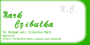 mark czibulka business card